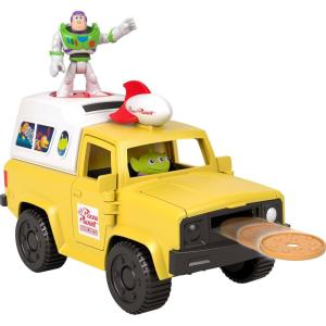 imageFisherPrice Imaginext Toy Story Pizza Planet Truck with Buzz Lightyear Alien Playset