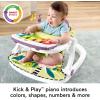 imageFisherPrice Portable Baby Chair Kick ampamp Play Deluxe SitMeUp Seat with Piano Learning Toy ampamp Tray for Infants to Toddlers Purple Monkey