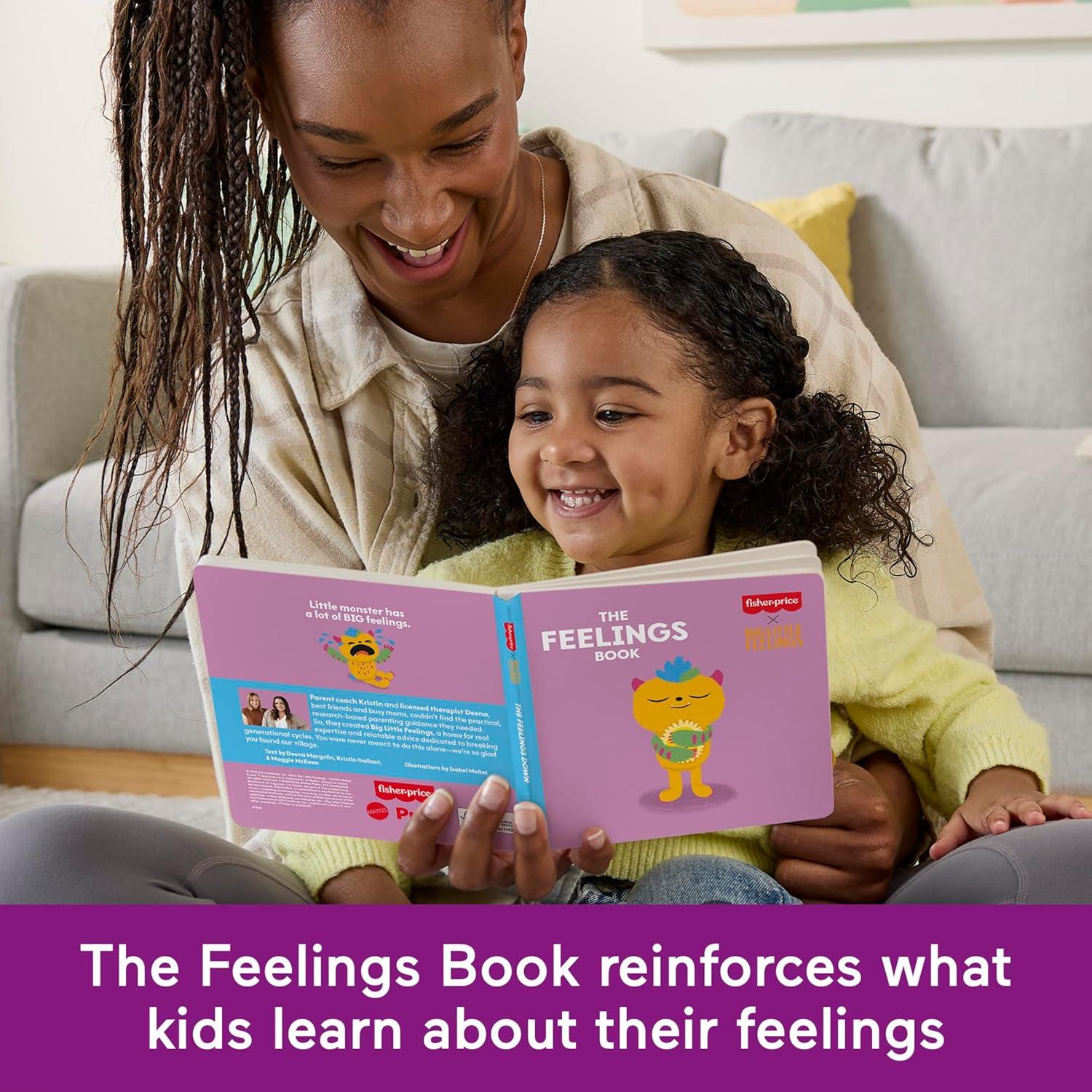 imageFisherPrice Toddler Toys Big Little Feelings Calm Down Kit 4Piece Set of Activities ampamp Parenting Tips for Social Emotional Development Kids Ages 2 Years