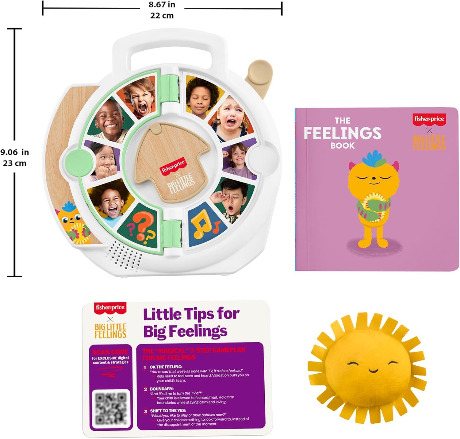 imageFisherPrice Toddler Toys Big Little Feelings Calm Down Kit 4Piece Set of Activities ampamp Parenting Tips for Social Emotional Development Kids Ages 2 Years