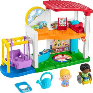 imageFisherPrice Little People Toddler Playset Play for All School with 2 Figures ampamp 2 Accessories for Preschool Pretend Play Ages 1 Years