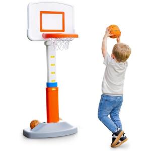 imageFisherPrice GrowtoPro Basketball Hoop for Toddlers ampamp Kids  Adjustable Height IndoorOutdoor Play Set with Ball 18 Months  5 Year