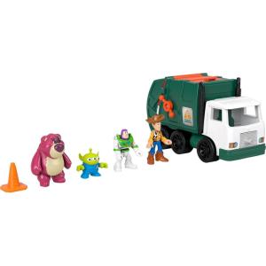 image:imageFisherPrice Imaginext Disney and Pixar Toy Story Garbage Truck with 3inch Buzz Lightyear Woody amp Lotso Action Figures Alien Friend amp Toy Vehicle Amazon Exclusive