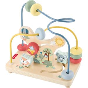 image:imageFisherPrice Wood Toddler Toy Bead Maze Woodland AnimalThemed Activity for Fine Motor Skill Development Infants Ages 1 Years Amazon Exclusive