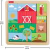 image:imageFisherPrice Wood Toddler Toy Farm Blocks Puzzle 14Piece Wooden Activity for Developmental Play Preschool Kids Ages 2 Years