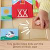 image:imageFisherPrice Wood Toddler Toy Farm Blocks Puzzle 14Piece Wooden Activity for Developmental Play Preschool Kids Ages 2 Years