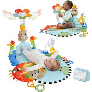image:imageFisherPrice Baby Play Mat 3in1 Kick amp Sway Gym Sensory Activity Toys for Newborn Developmental Play Infants Ages 0 Months