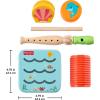 image:imageFisherPrice Wood Toddler Toys Ocean Musical Instruments Set 6 Wooden Pieces for Creative Play Preschool Kids Ages 2 Years