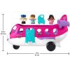 image:imageFisherPrice Little People Barbie Toy Airplane for Toddlers with Lights Music and Folding Stairs Little Dream Plane 4 Play Pieces MultiLanguage Version