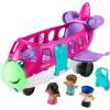 image:imageFisherPrice Little People Barbie Toy Airplane for Toddlers with Lights Music and Folding Stairs Little Dream Plane 4 Play Pieces MultiLanguage Version