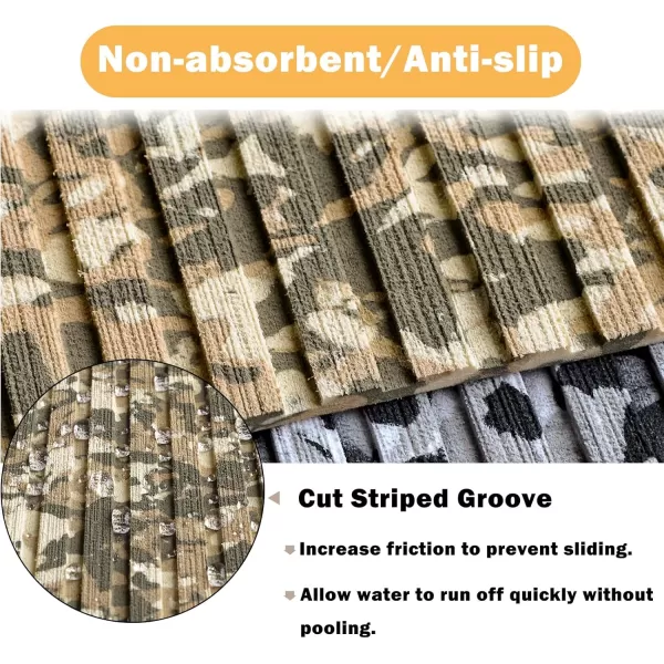 imageBoat Flooring EVA Foam Boat Decking Camo 94quotx45quot35quot23quot NonSlip Boat Mat SelfAdhesive Foam Boat Deck Flooring Carpet Mat Rolls for Kayak Deck Boat Yacht Flooring MotorboatCamo Desert