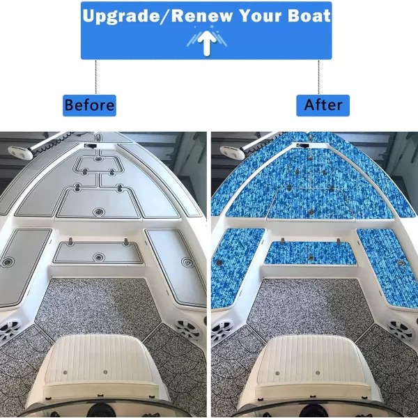 imageBoat Flooring EVA Foam Boat Decking Camo 94quotx45quot35quot23quot NonSlip Boat Mat SelfAdhesive Foam Boat Deck Flooring Carpet Mat Rolls for Kayak Deck Boat Yacht Flooring MotorboatCamo Ocean