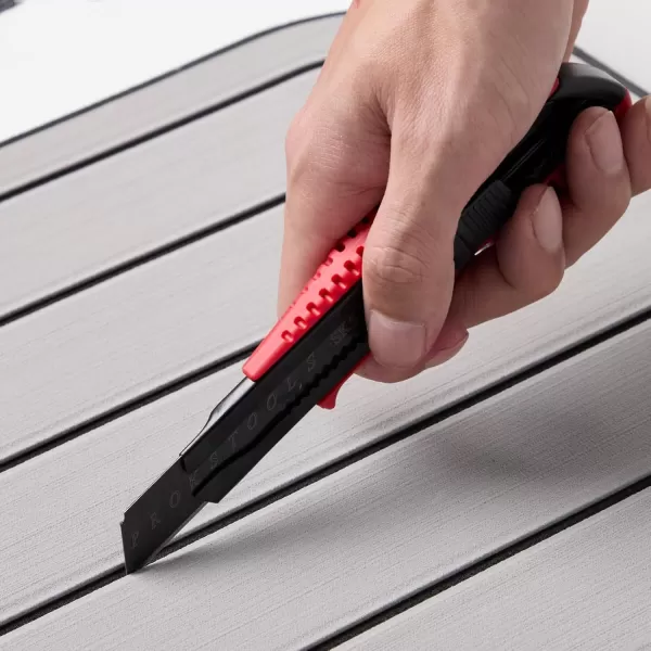 imageHZCHIONE Rubber Roller for Flooring Installation Boat Flooring Tool Kit Include Brayer Roller Measuring Stick and Utility Knives