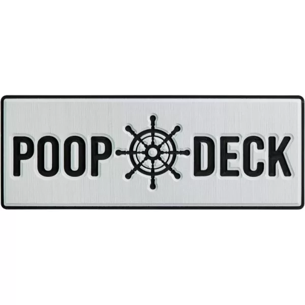 imageEVA Foam Boat Restroom Wall Decor Mermaid Sign 3M Selfadhesive Nautical Bathroom Door Decor Rustic Beach Bathroom Sign Nautical Boat Coastal Theme Decoration Sign for BoatHome8x12 inBrownPOOPDECKGray