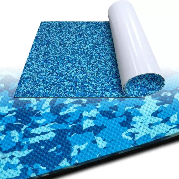 imageBoat Flooring EVA Foam Boat Decking Camo Marine Flooring for Boat Foam Decking Sheet SelfAdhesive Waterproof NonSlip Boat Flooring Deck for Jon Fishing Rubber Boat PontoonCamo Ocean