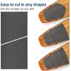 imageEVA Foam Boat Flooring Decking Sheet Surfboard Traction Pad Universal DIY AntiSlip Grip Traction Mat for Kayak Yacht Fishing Boat Skateboard Skimboard Step RV Black Dark GreyDark Grey