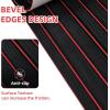 imageEVA Foam Boat Flooring with Adhesive Backing NonSlip Marine Boat Decking Mat 94x45352116 Faux Teak Sheet for Jon Boats Kayak Yacht Swim Platform Helm Pad RV FloorBlack with Red Seam