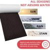 imageEVA Foam Boat Flooring with Adhesive Backing NonSlip Marine Boat Decking Mat 94x45352116 Faux Teak Sheet for Jon Boats Kayak Yacht Swim Platform Helm Pad RV FloorBlack with Red Seam
