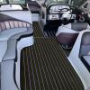 imageBoat Flooring EVA Foam Boat Decking 94quot x705645quot35quot NonSlip Boat Mat SelfAdhesive Foam Boat Deck Flooring Faux Teak Marine Mat for Pontoon Swim Platform Kayak Deck Yacht Jon BoatBlack with Purple Seam
