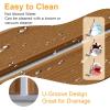 imageBoat Flooring EVA Foam Boat Decking 94quot x705645quot35quot NonSlip Boat Mat SelfAdhesive Foam Boat Deck Flooring Faux Teak Marine Mat for Pontoon Swim Platform Kayak Deck Yacht Jon BoatBrown with White Seam