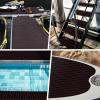 imageBoat Flooring EVA Foam Boat Decking 94quot x705645quot35quot NonSlip Boat Mat SelfAdhesive Foam Boat Deck Flooring Faux Teak Marine Mat for Pontoon Swim Platform Kayak Deck Yacht Jon BoatBlack with Red Seam