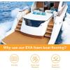 imageBoat Flooring EVA Foam Boat Decking 94quot x705645quot35quot NonSlip Boat Mat SelfAdhesive Foam Boat Deck Flooring Faux Teak Marine Mat for Pontoon Swim Platform Kayak Deck Yacht Jon BoatBrown with Black Seam