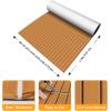 imageBoat Flooring EVA Foam Boat Decking 94quot x705645quot35quot NonSlip Boat Mat SelfAdhesive Foam Boat Deck Flooring Faux Teak Marine Mat for Pontoon Swim Platform Kayak Deck Yacht Jon BoatBrown with Black Seam