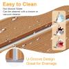 imageBoat Flooring EVA Foam Boat Decking 94quot x705645quot35quot NonSlip Boat Mat SelfAdhesive Foam Boat Deck Flooring Faux Teak Marine Mat for Pontoon Swim Platform Kayak Deck Yacht Jon BoatBrown with White Seam