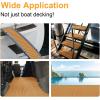 imageBoat Flooring EVA Foam Boat Decking 94quot x705645quot35quot NonSlip Boat Mat SelfAdhesive Foam Boat Deck Flooring Faux Teak Marine Mat for Pontoon Swim Platform Kayak Deck Yacht Jon BoatBrown with Black Seam