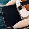 imageBoat Flooring EVA Foam Boat Decking 94quot x705645quot35quot NonSlip Boat Mat SelfAdhesive Foam Boat Deck Flooring Faux Teak Marine Mat for Pontoon Swim Platform Kayak Deck Yacht Jon BoatBlack with Blue Seam