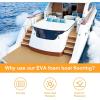 imageBoat Flooring EVA Foam Boat Decking 94quot x705645quot35quot NonSlip Boat Mat SelfAdhesive Foam Boat Deck Flooring Faux Teak Marine Mat for Pontoon Swim Platform Kayak Deck Yacht Jon BoatBrown with White Seam