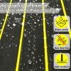 imageBoat Flooring EVA Foam Boat Decking 94quot x705645quot35quot NonSlip Boat Mat SelfAdhesive Foam Boat Deck Flooring Faux Teak Marine Mat for Pontoon Swim Platform Kayak Deck Yacht Jon BoatBlack with Yellow Seam