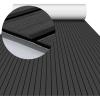 imageBoat Flooring EVA Foam Boat Decking 94quot x705645quot35quot NonSlip Boat Mat SelfAdhesive Foam Boat Deck Flooring Faux Teak Marine Mat for Pontoon Swim Platform Kayak Deck Yacht Jon BoatDark Gray with Black Seam