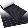 Black with Purple Seam