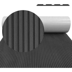 image:imageBoat Flooring EVA Foam Boat Decking Camo 94x453523 NonSlip Boat Mat SelfAdhesive Foam Boat Deck Flooring Carpet Mat Rolls for Kayak Deck Boat Yacht Flooring MotorboatDBlack