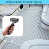 image:imageHZCHIONE 4 Inch Rubber Brayer Roller  Heavy Duty Rubber Glue Roller for Boat Flooring Installation EVA Decking Printmaking Wallpaper Stamping amp Craft Projects