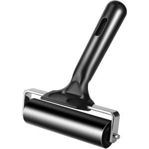 image:imageHZCHIONE 4 Inch Rubber Brayer Roller  Heavy Duty Rubber Glue Roller for Boat Flooring Installation EVA Decking Printmaking Wallpaper Stamping amp Craft Projects