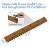image:imageFish Ruler with 3M Adhesive  40in EVA Foam Fish Measuring Ruler for Fishing Boat Marine Accessories Waterproof Non Slip Fish Measuring Tape Fish Measurement Sticker Tool for Boat KayakBrown