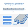 image:imageFish Ruler with 3M Adhesive  40in EVA Foam Fish Measuring Ruler for Fishing Boat Marine Accessories Waterproof Non Slip Fish Measuring Tape Fish Measurement Sticker Tool for Boat KayakLight Grey with Blue