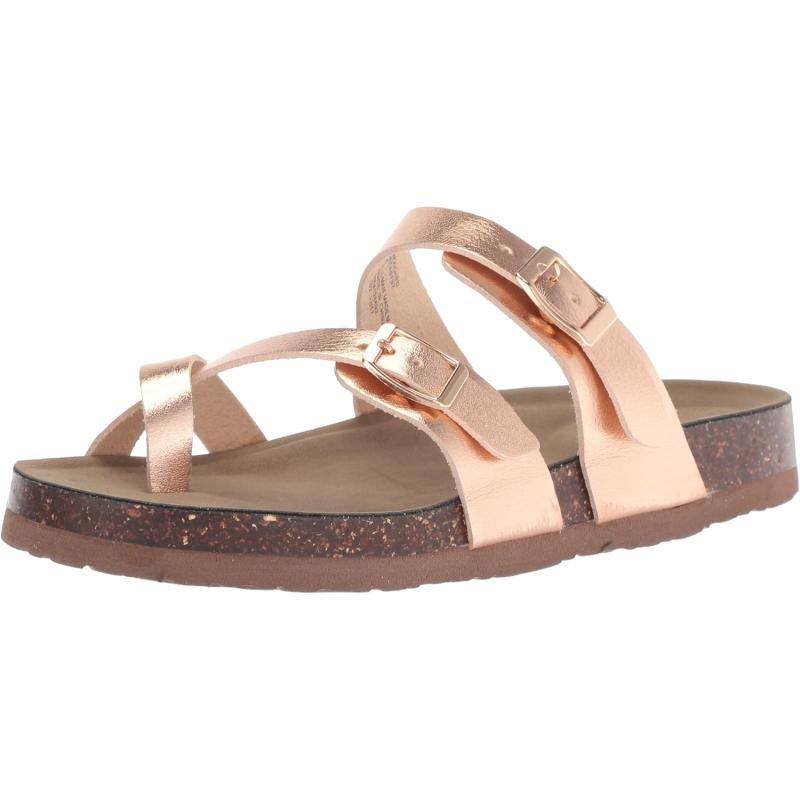imageSteve Madden Girls Beached Flat SandalRose Gold