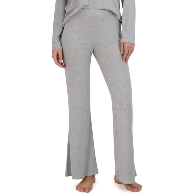 Steve Madden Maglia Da Notte Donna A Costine – Grigio Diaspro, Manica Corta, Tessuto Morbido Rayon/Elastan, Taglia L