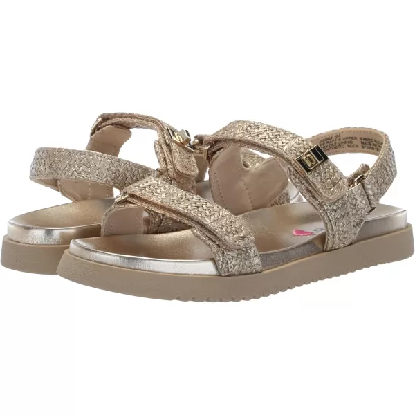 imageMona Flat SandalGold Raffia