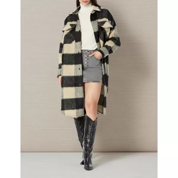 imageSteve Madden Apparel Womens Chloe Shirt JacketCrm Multi Plaid