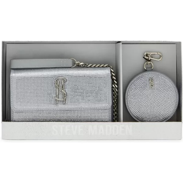 imageSteve Madden Carina Wallet CrossbodyRhinestone Silver