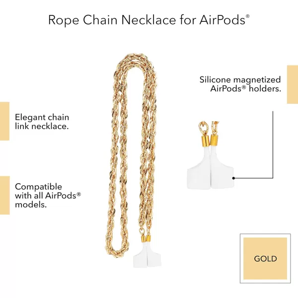 imageSteve Madden Chain Necklace for Apple AirPodsGold
