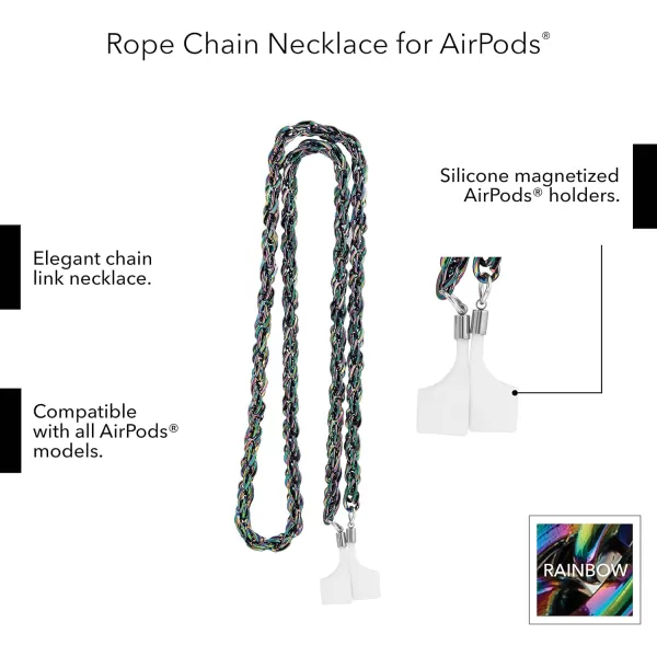 imageSteve Madden Chain Necklace for Apple AirPodsIridescent Rainbow