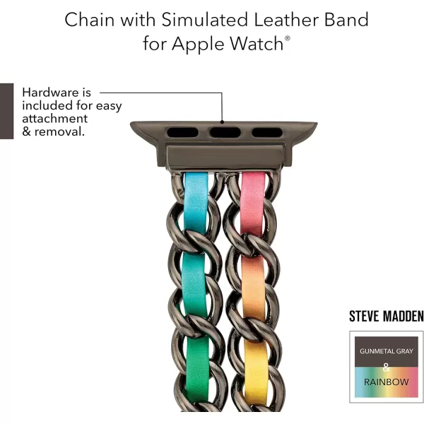 imageSteve Madden Fashion Chain Bracelet for Apple WatchBlackMulti