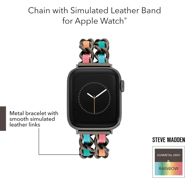 imageSteve Madden Fashion Chain Bracelet for Apple WatchBlackMulti