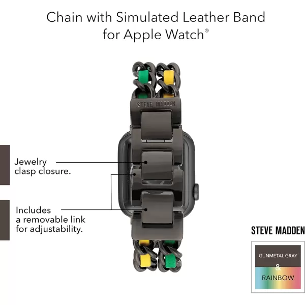 imageSteve Madden Fashion Chain Bracelet for Apple WatchBlackMulti