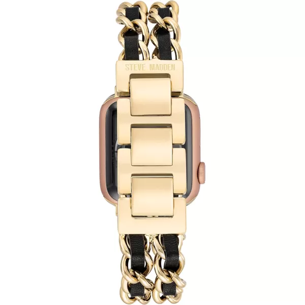 imageSteve Madden Fashion Chain Bracelet for Apple WatchGoldBlack